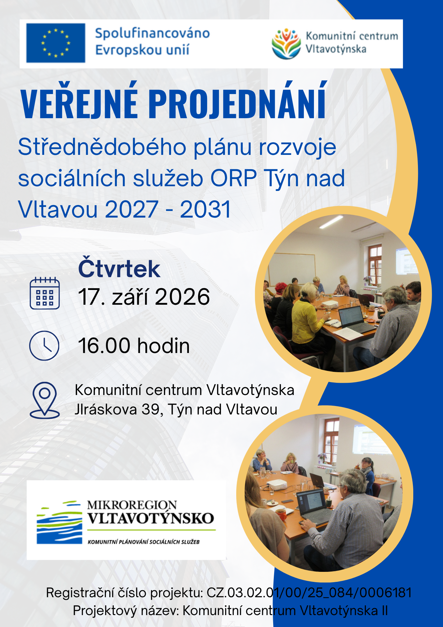 Veřejné projednání sociálních služeb