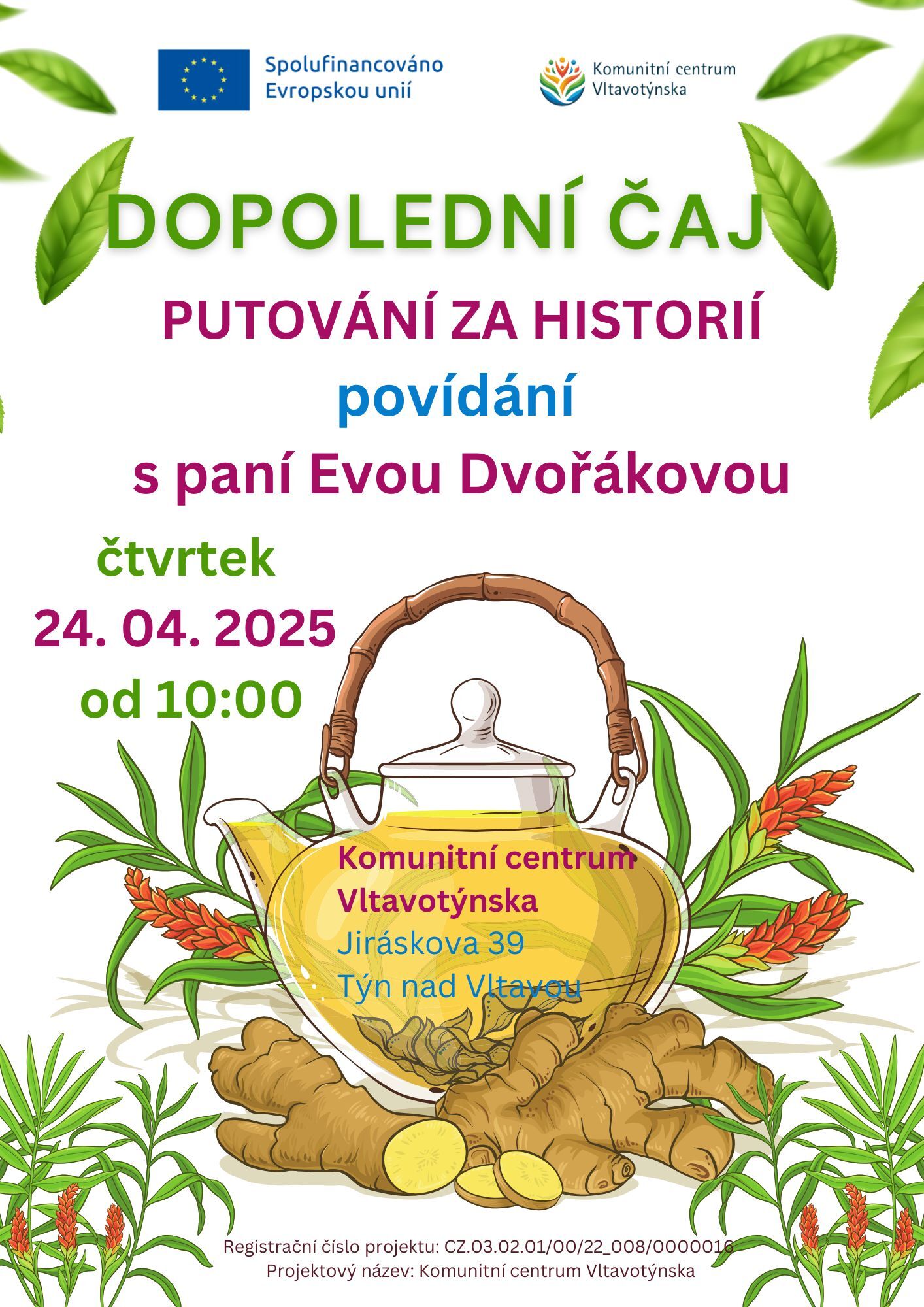 Beseda s Evou Dvořákovou 24.4.10:00