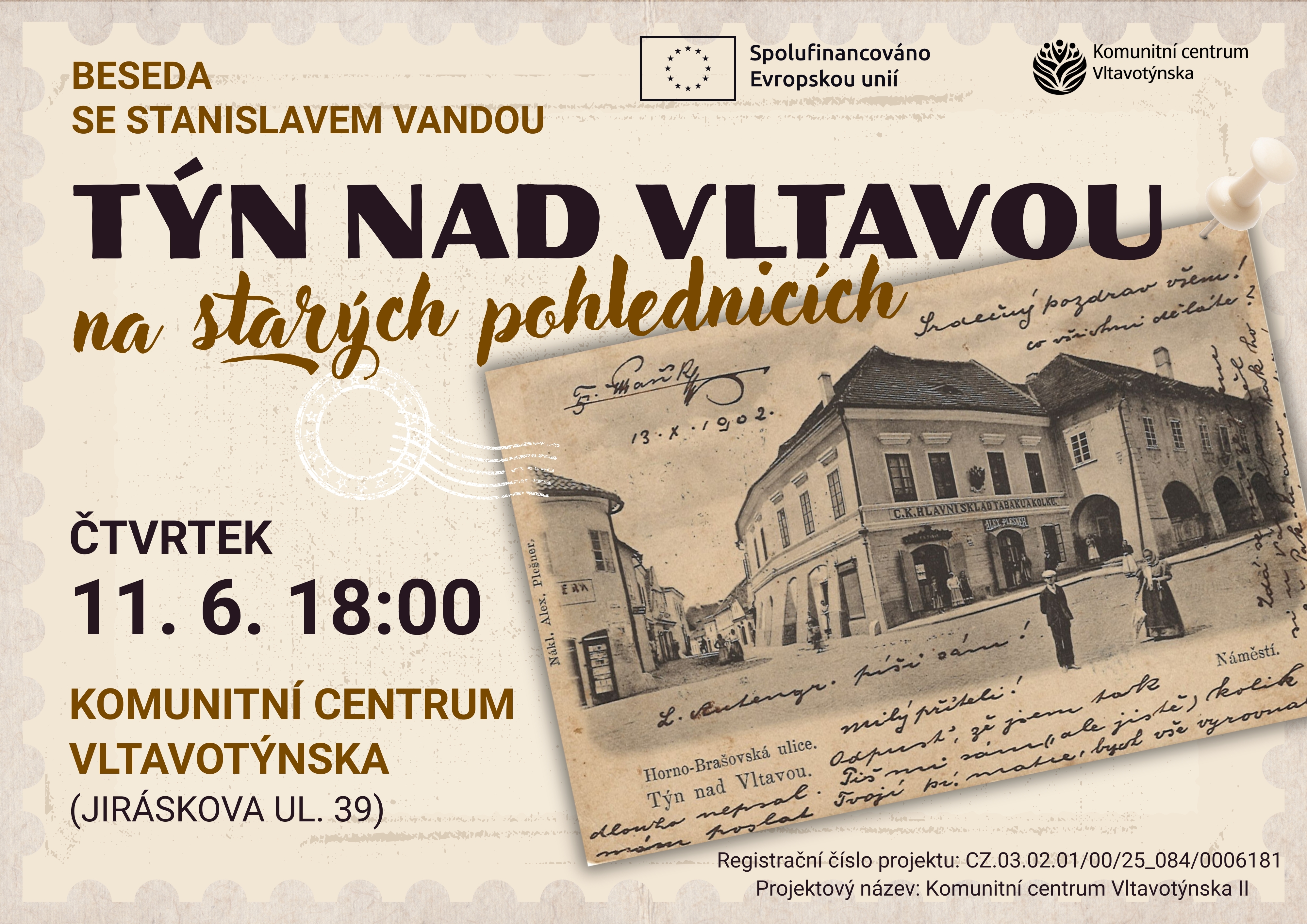 Týn nad Vltavou na starých pohlednicích