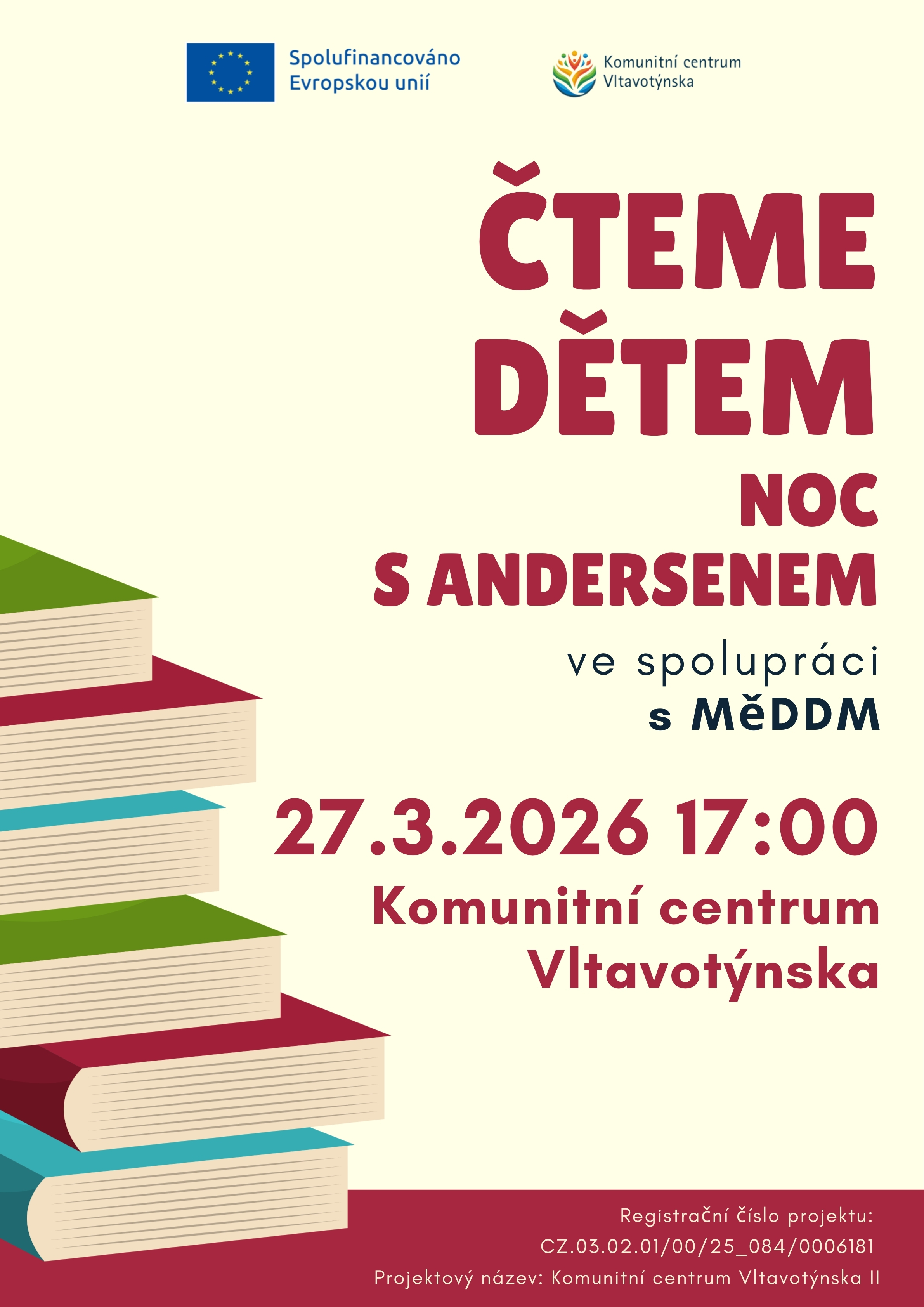 ČTEME DĚTEM: NOC S ANDERSENEM 27. 3. 17:00