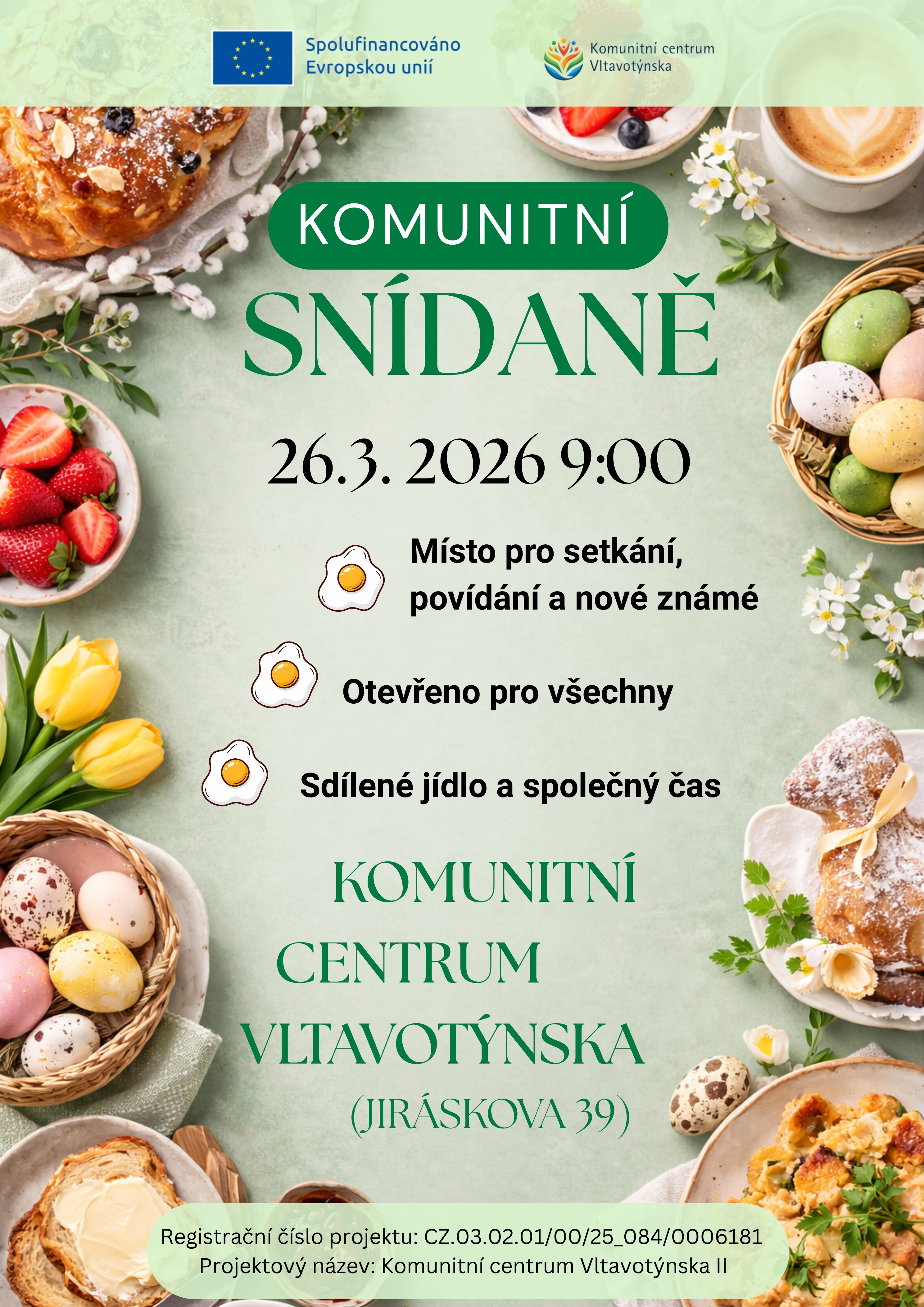Komunitní snídaně 26. 3. 2026 9:00