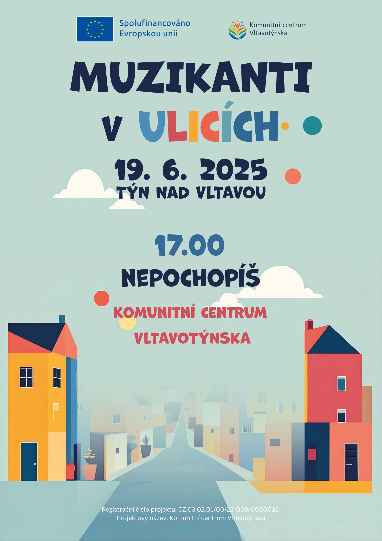 Muzikanti v ulicích - Nepochopíš v Komunitním centru Vltavotýnska