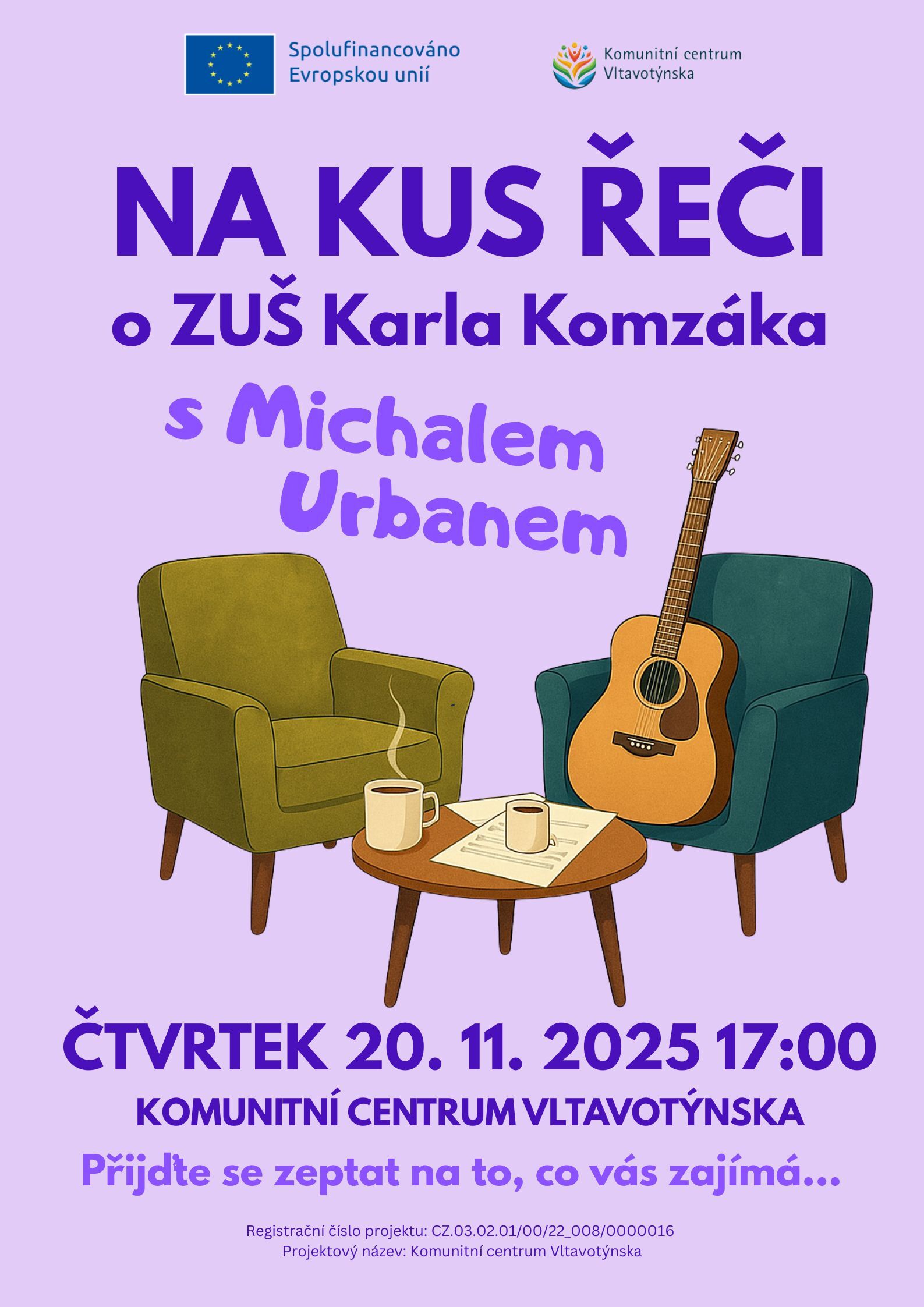 Na kus řeči s Michalem Urbanem o ZUŠ Karla Komzáka