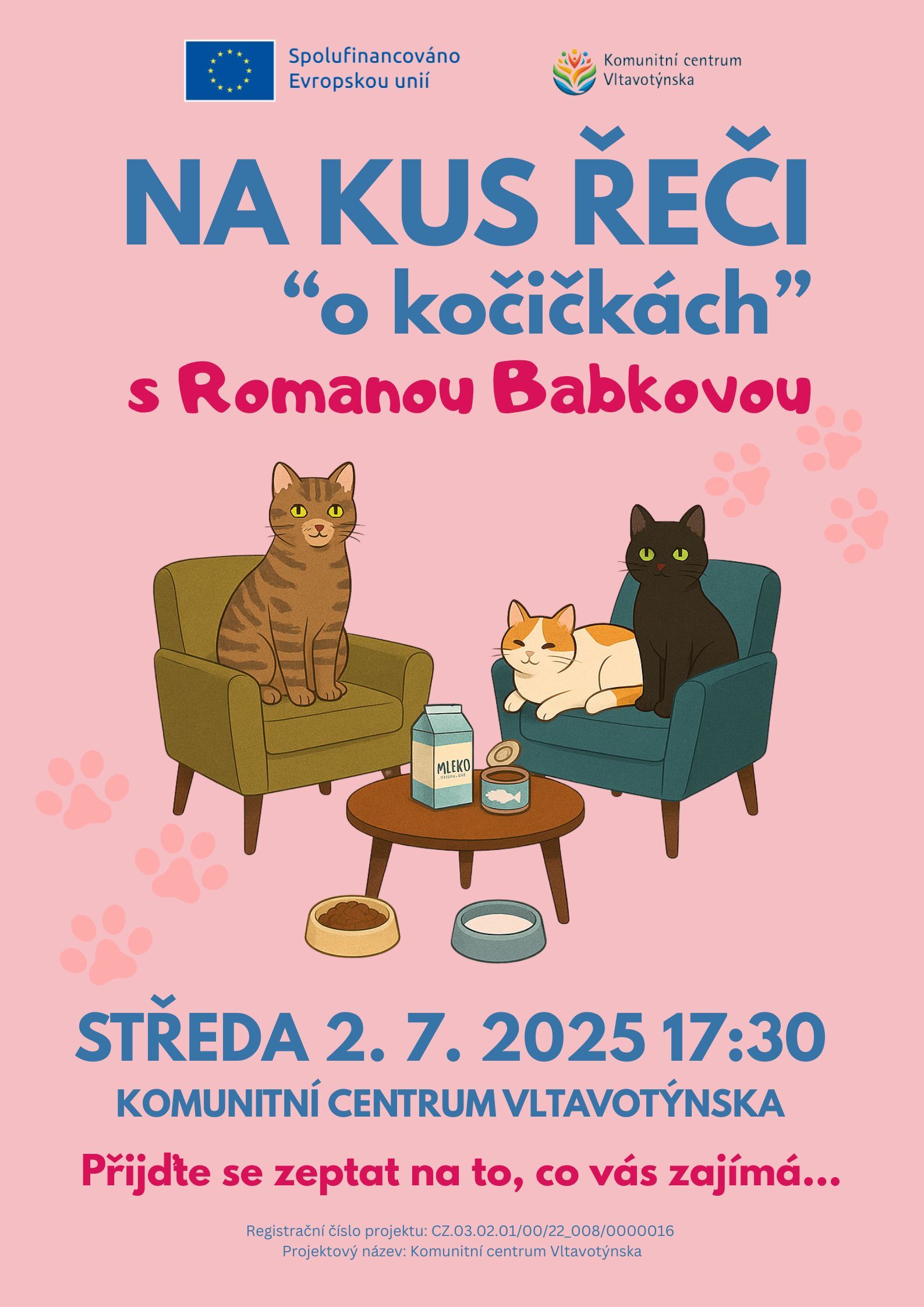 NA KUS ŘEČI "o kočičkách" s Romanou Babkovou