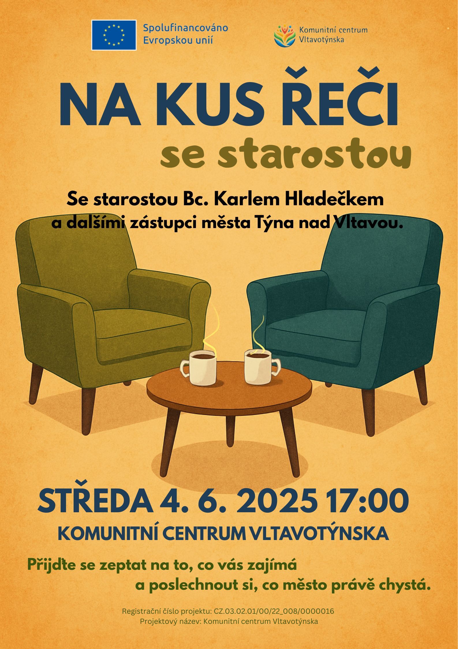 Na kus řeči se starostou a zástupci města