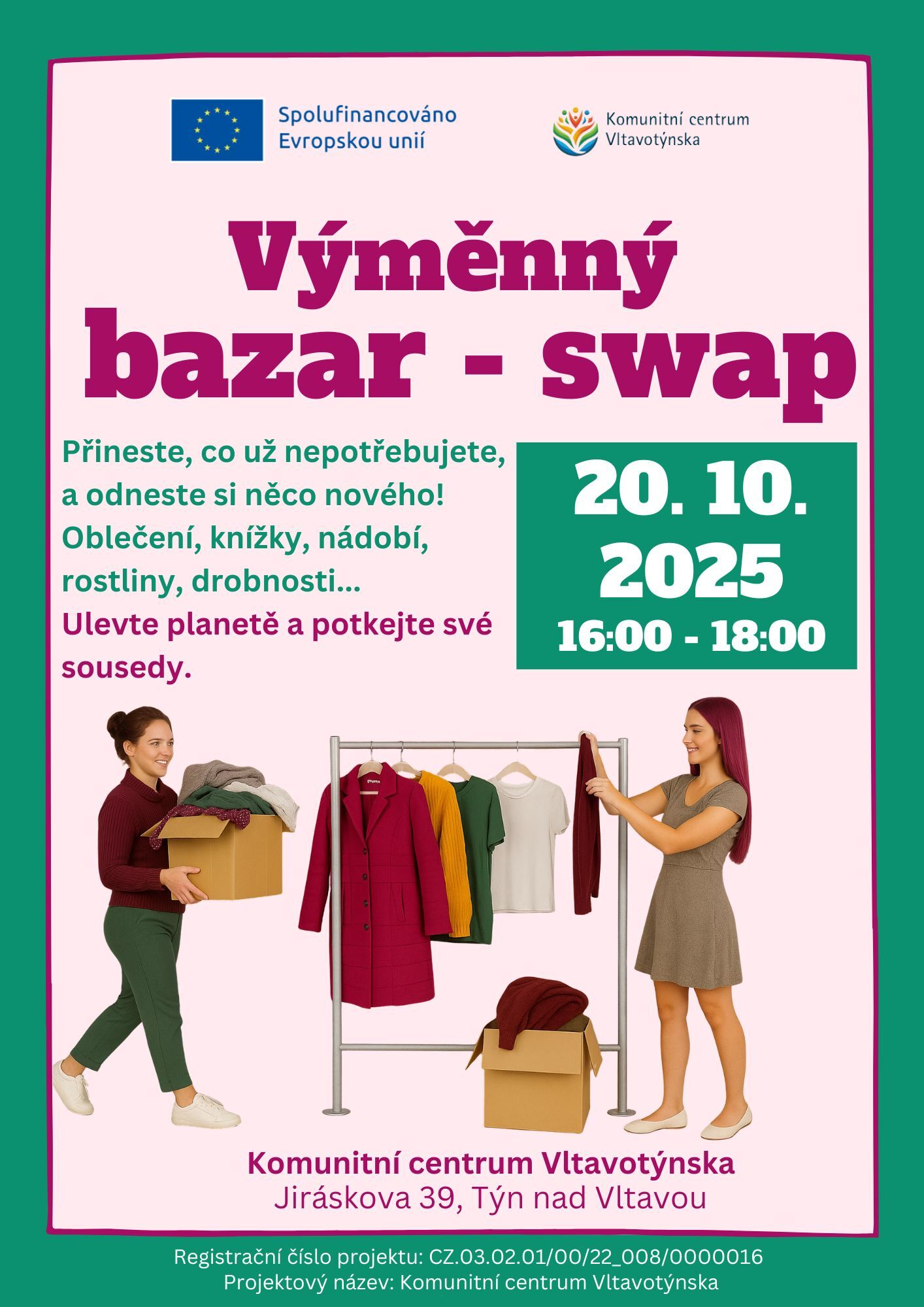 Bazárek - swap 20. 10. 16:00 - 18:00